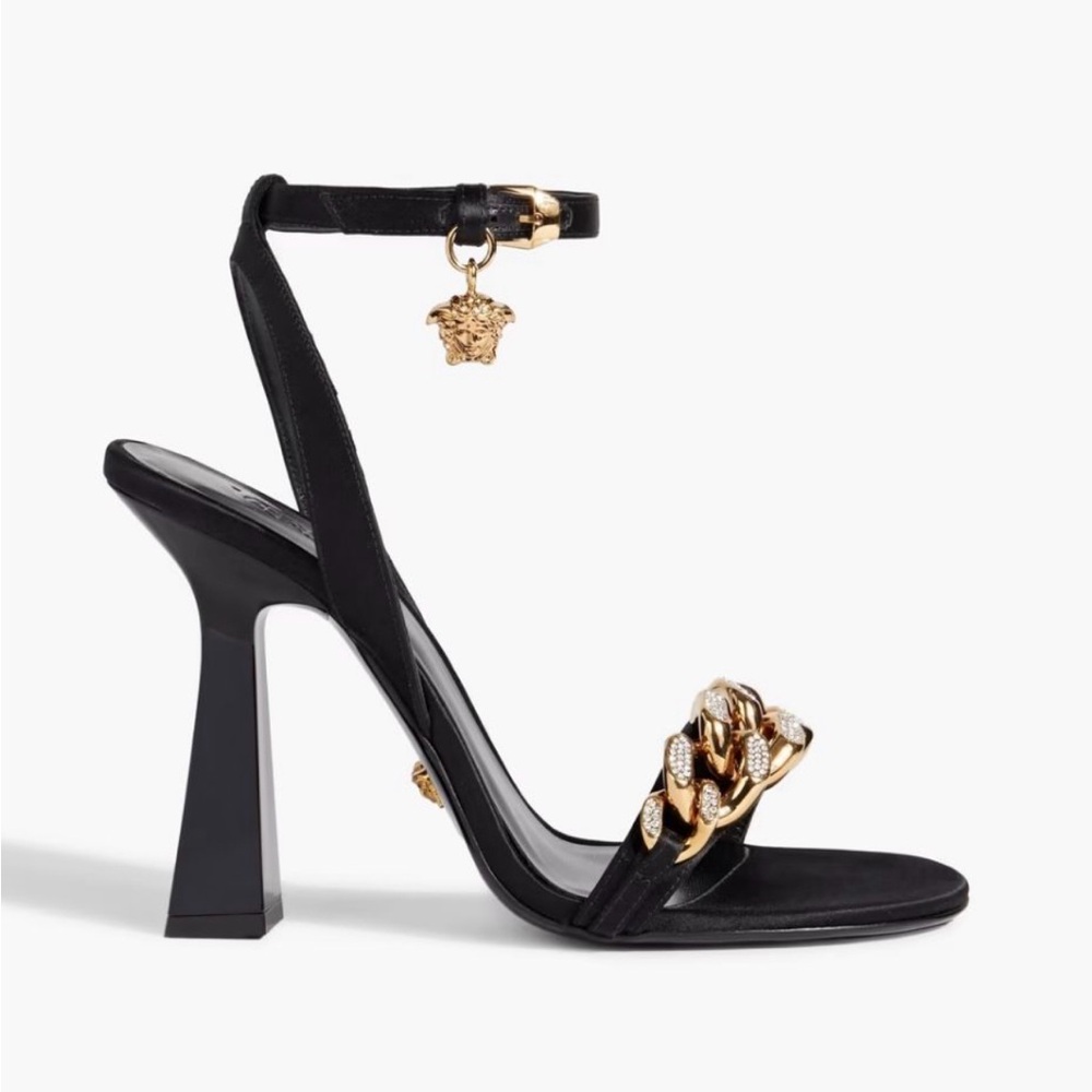 Versace Medusa Classic Chain High Heeled Sandals